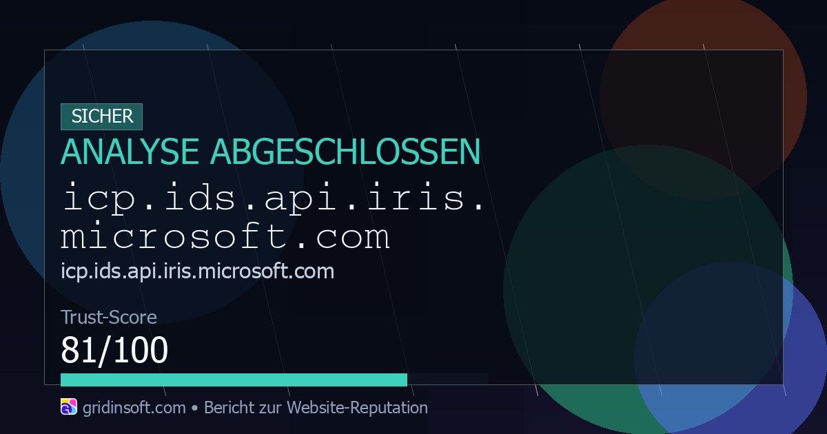 Icp.ids.api.iris.microsoft.com: Ist die Seite sicher?