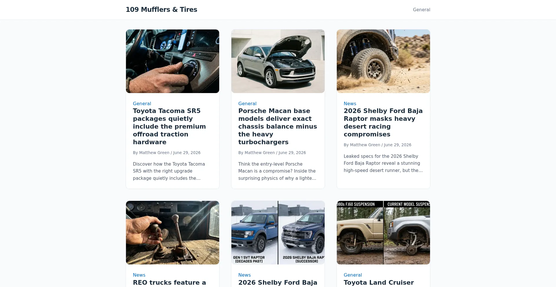 109mufflersandtires.com