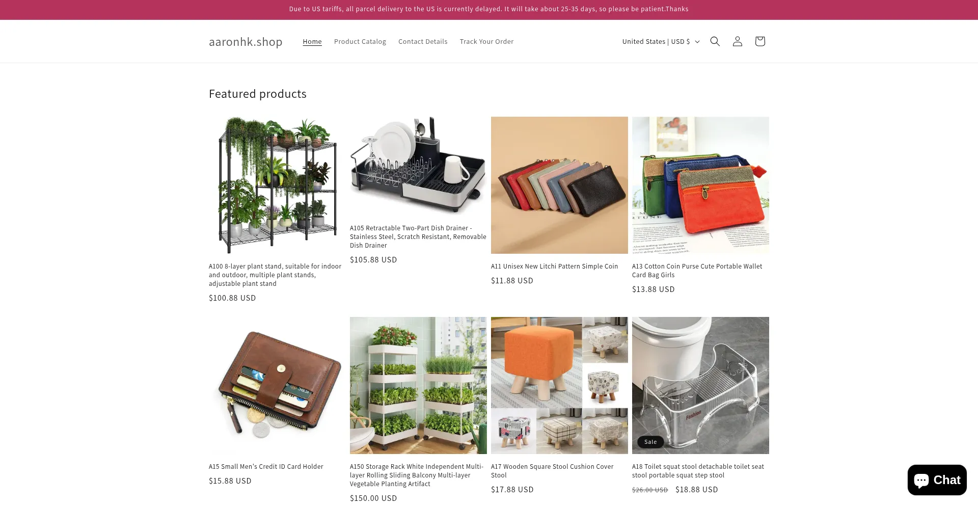 Website screenshot of 1ne0bj-vb.myshopify.com