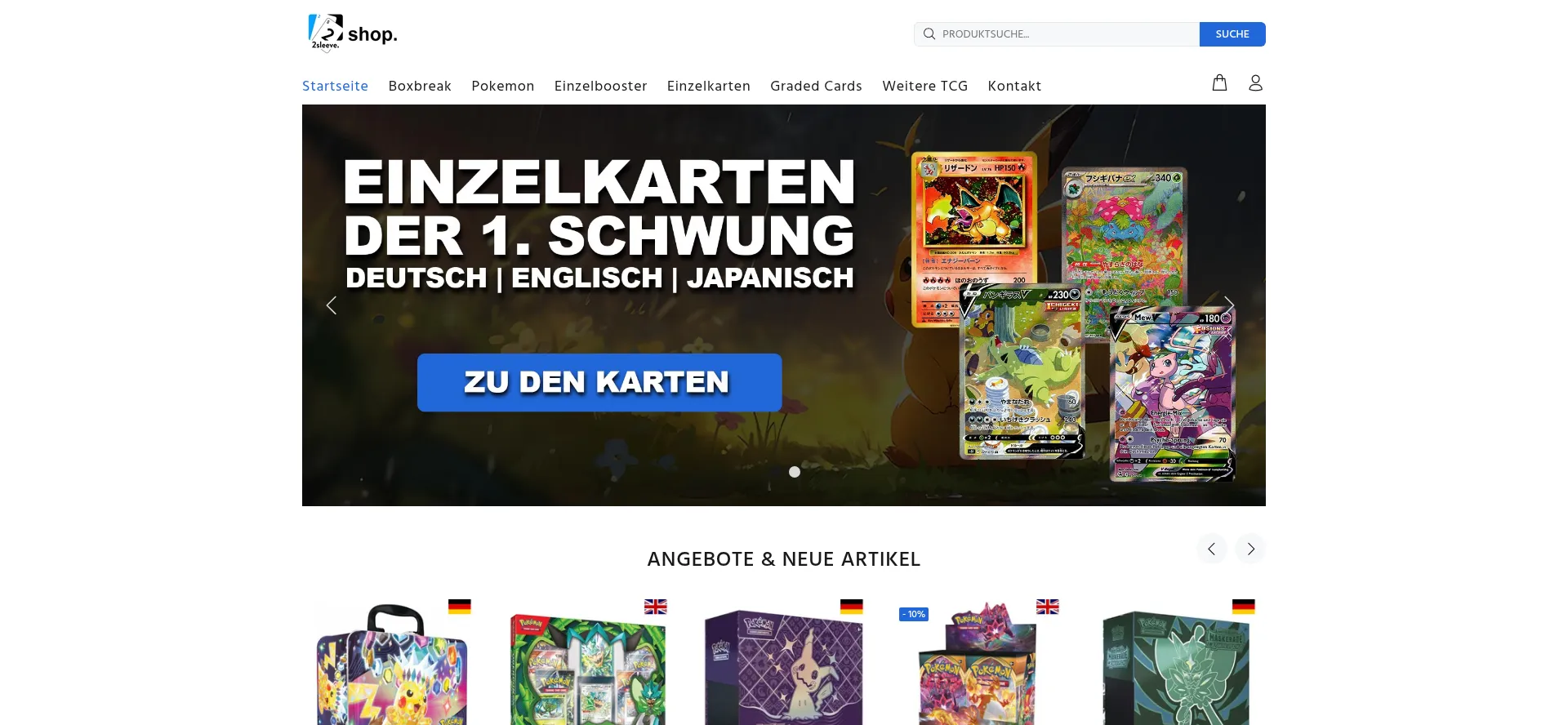 Website screenshot of 2sleeve.de