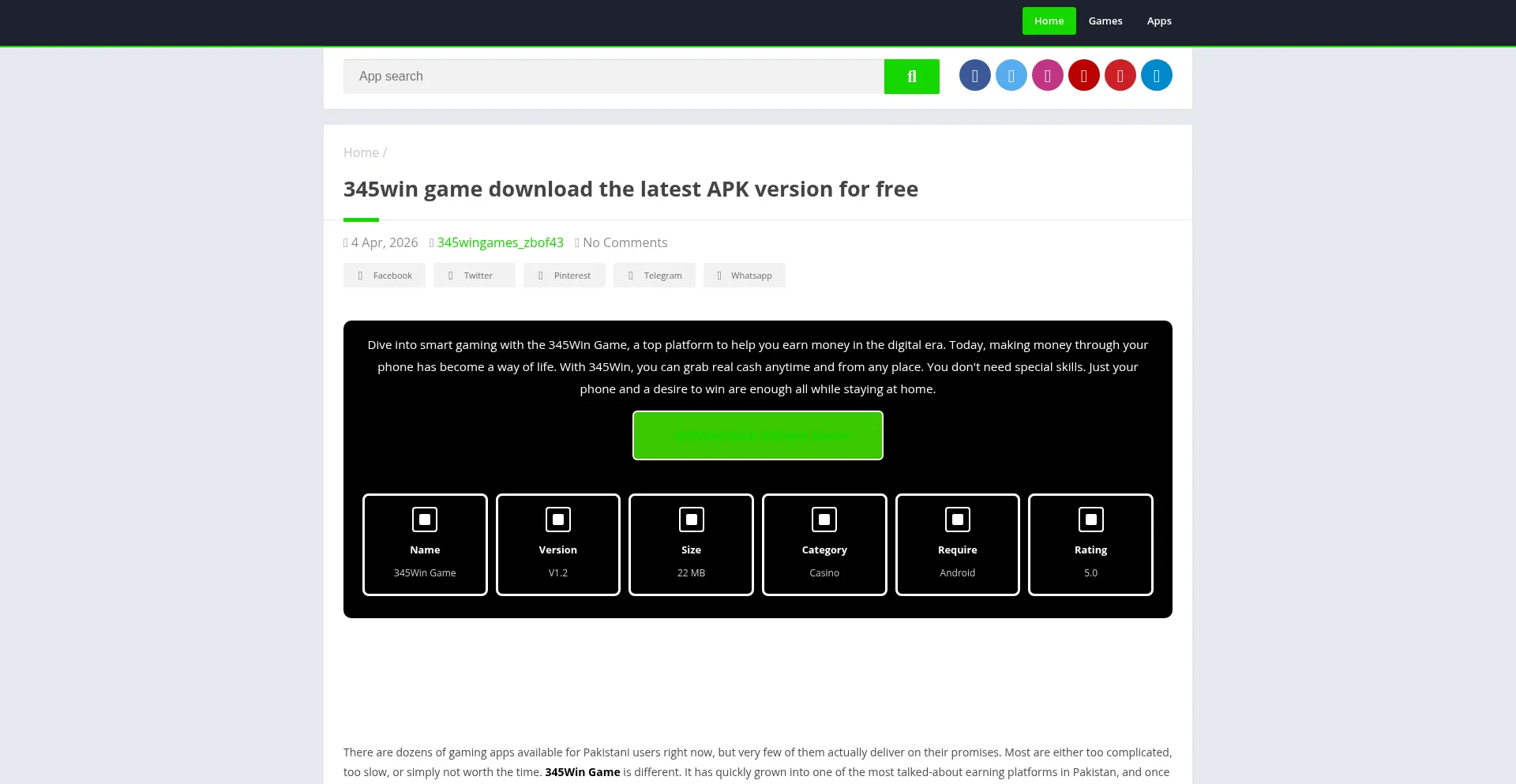 345wingames.pk
