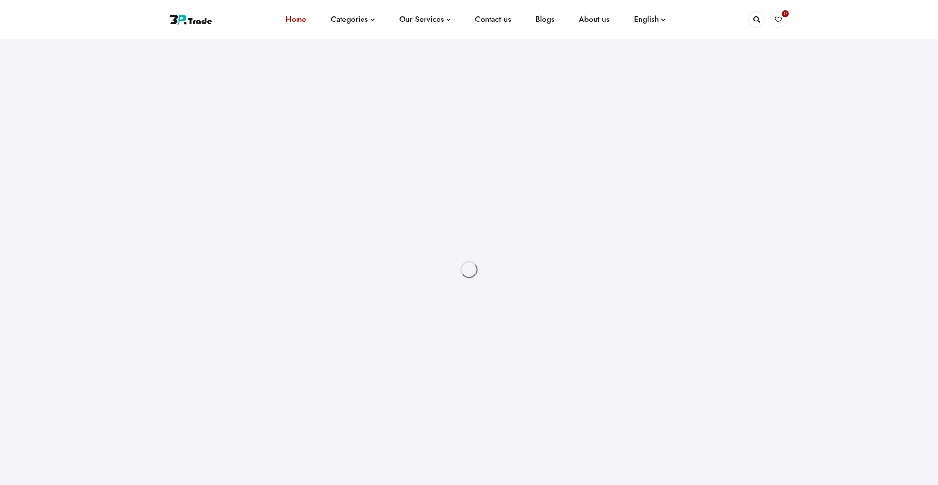 Website screenshot of 3ptrade.com