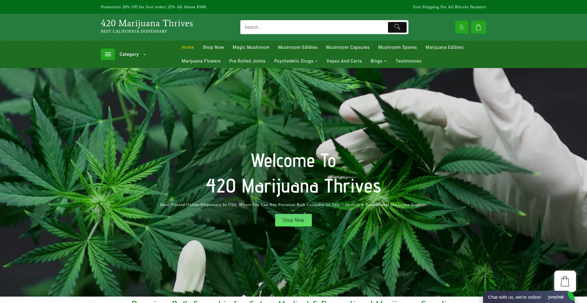420marijuanathrives.com Screenshot