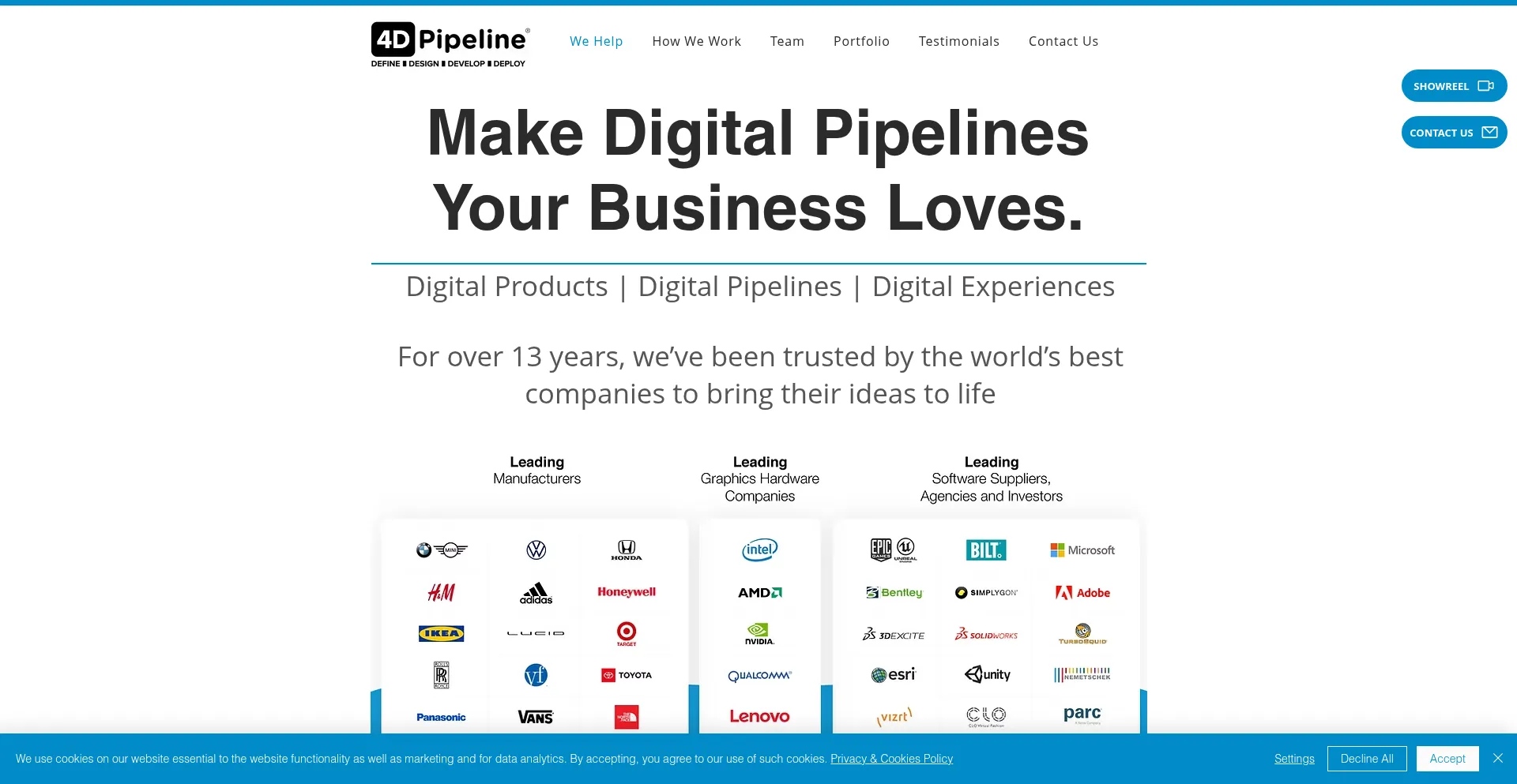 4dpipeline.com Screenshot