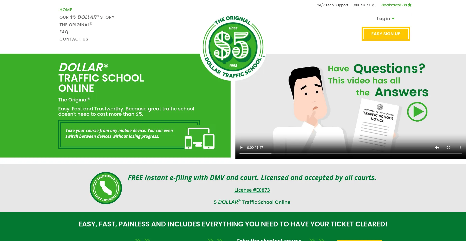Ist 5dollartrafficschoolonline.com sicher und vertrauenswürdig?