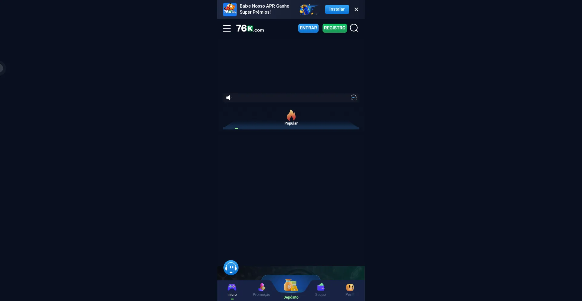 Website screenshot of 76k.com