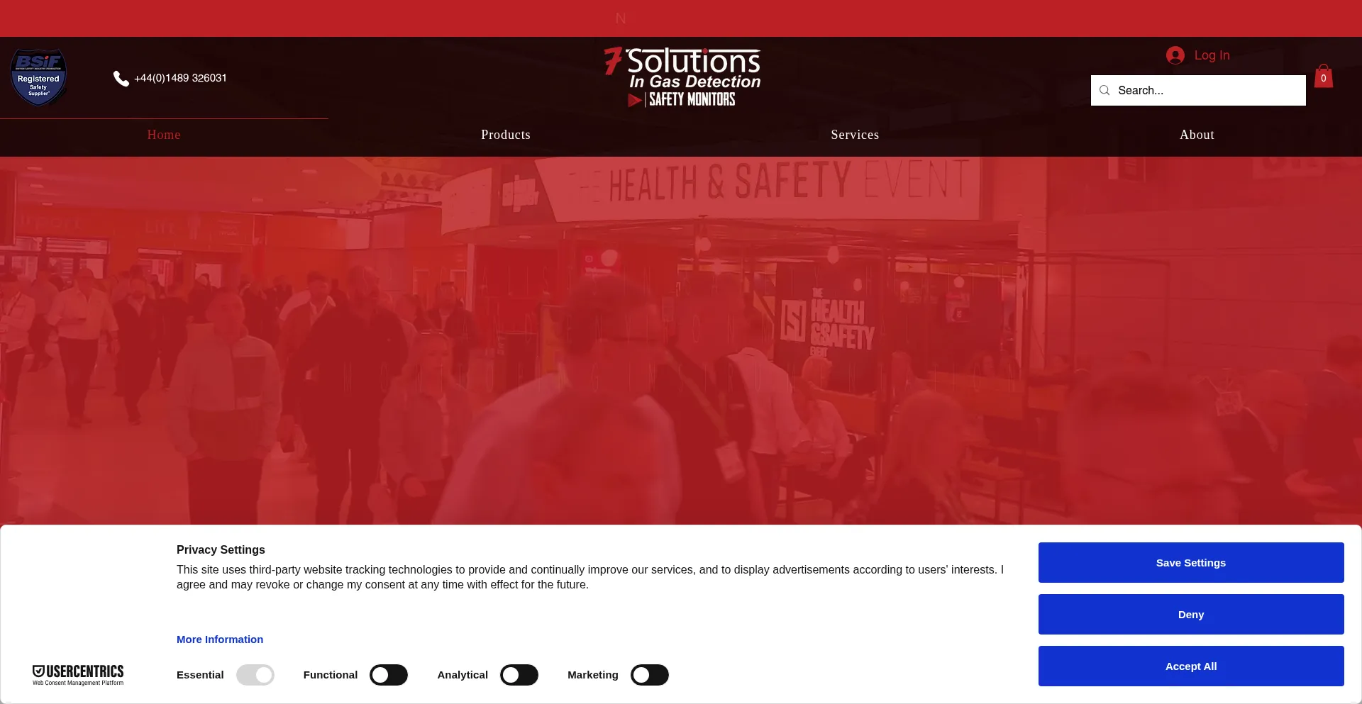 Website screenshot of 7solutions.co.uk