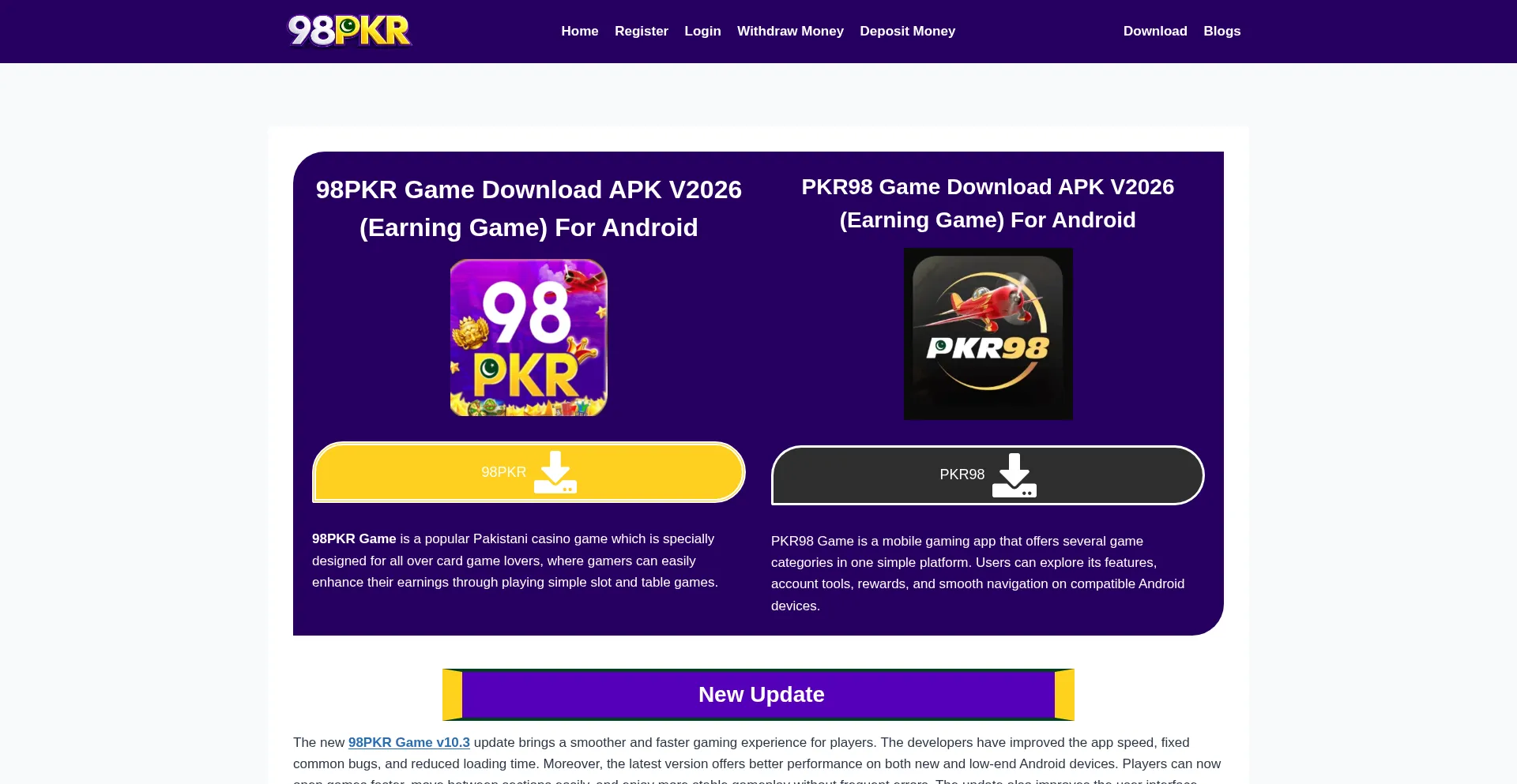 98pkrlogin.com.pk