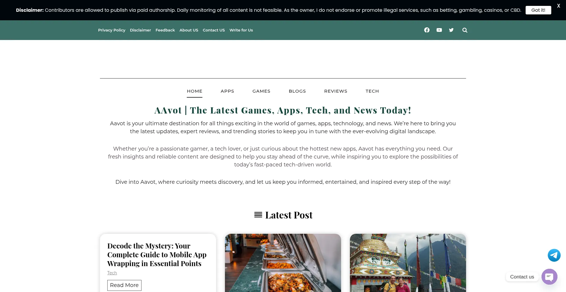 Aavot.com.in Screenshot