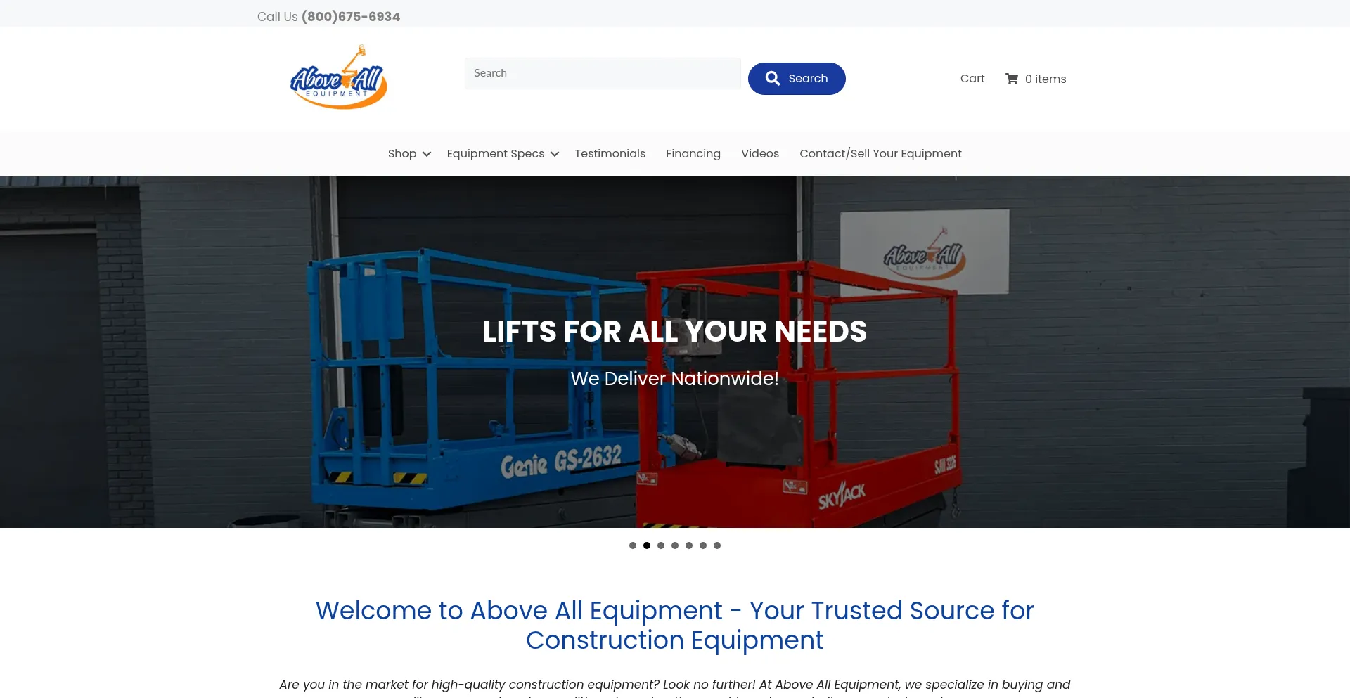 Aboveallequipmentsales.com
