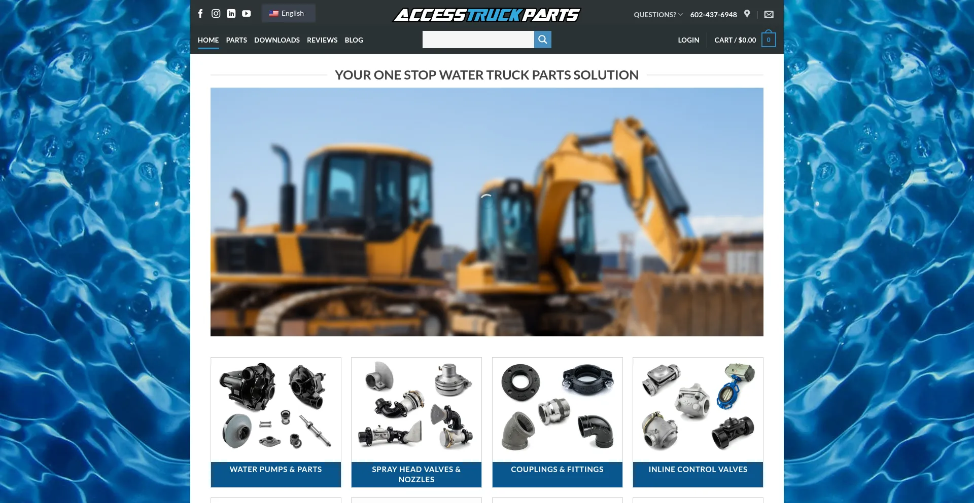 Website screenshot of Accesstruckparts.com