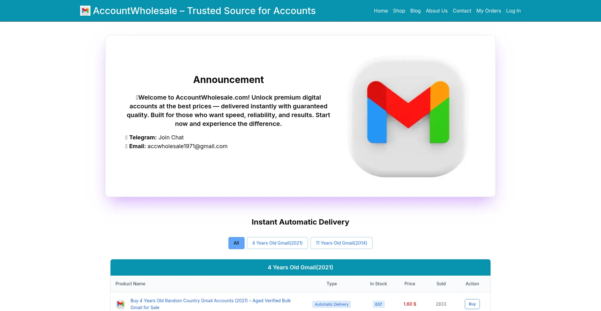 Accountwholesale.com