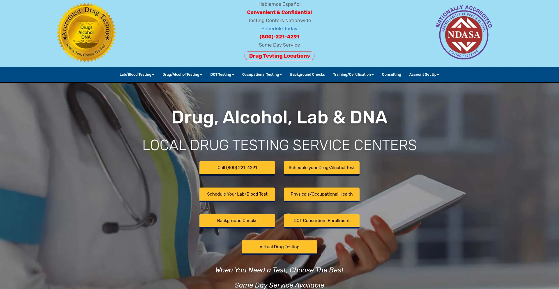 Ist Accrediteddrugtesting.com sicher und vertrauenswürdig?