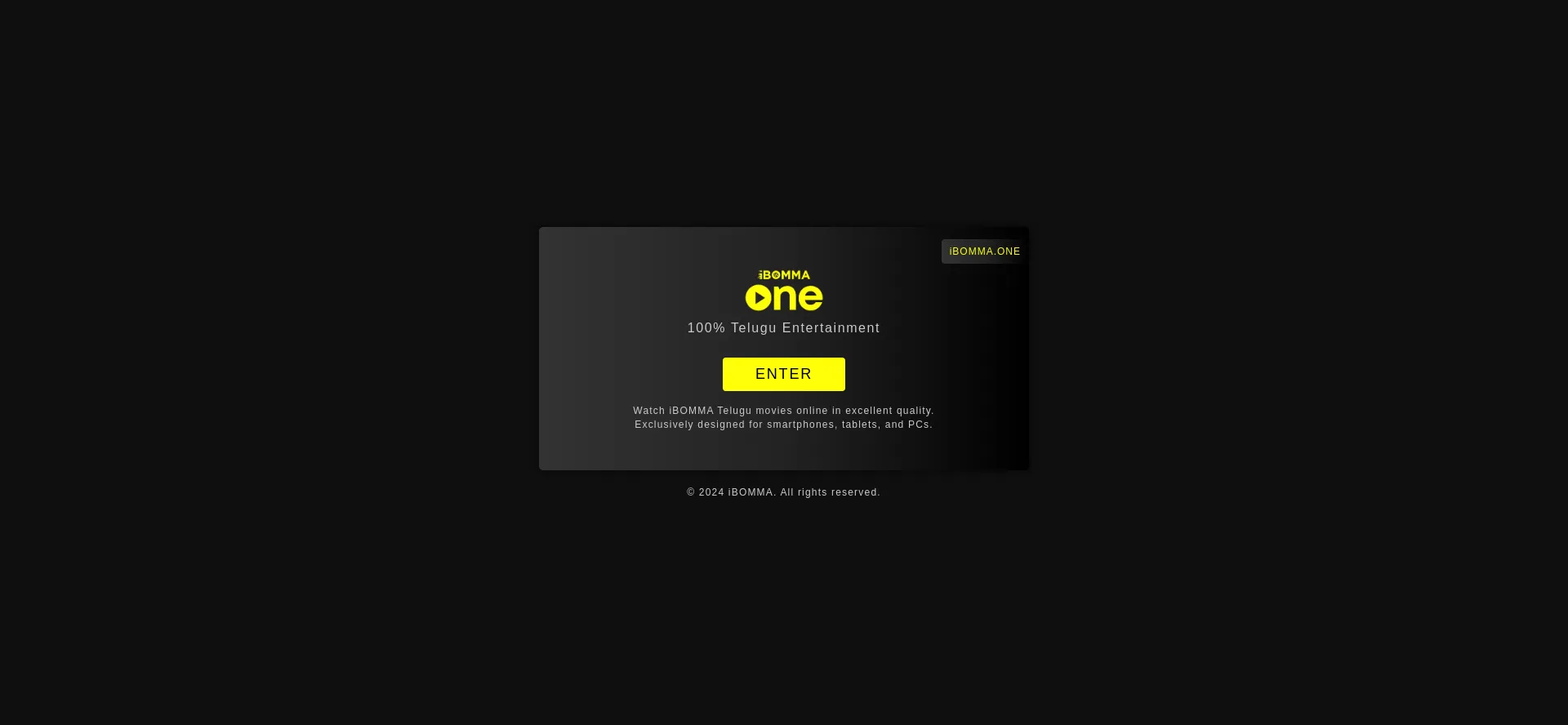 Website screenshot of Ace.ibomma.day