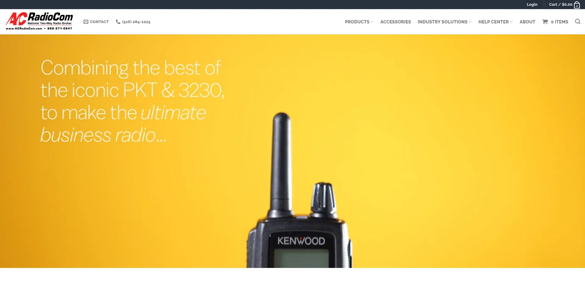 Website screenshot of Acradiocom.com