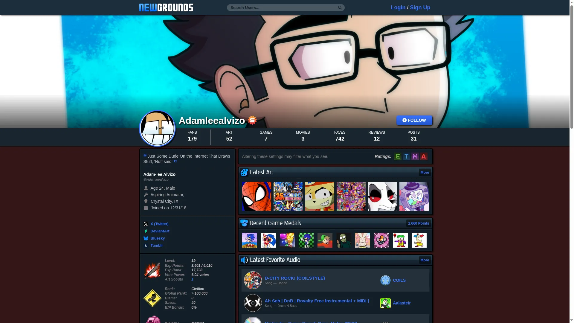 Adamleealvizo.newgrounds.com