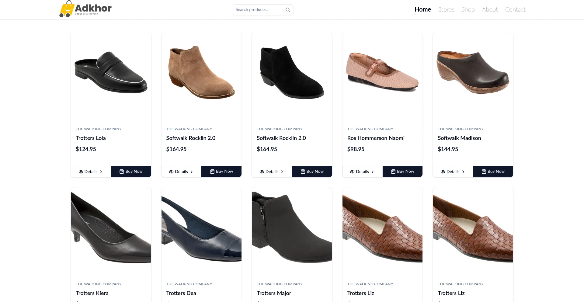 Website screenshot of Adkhor.com