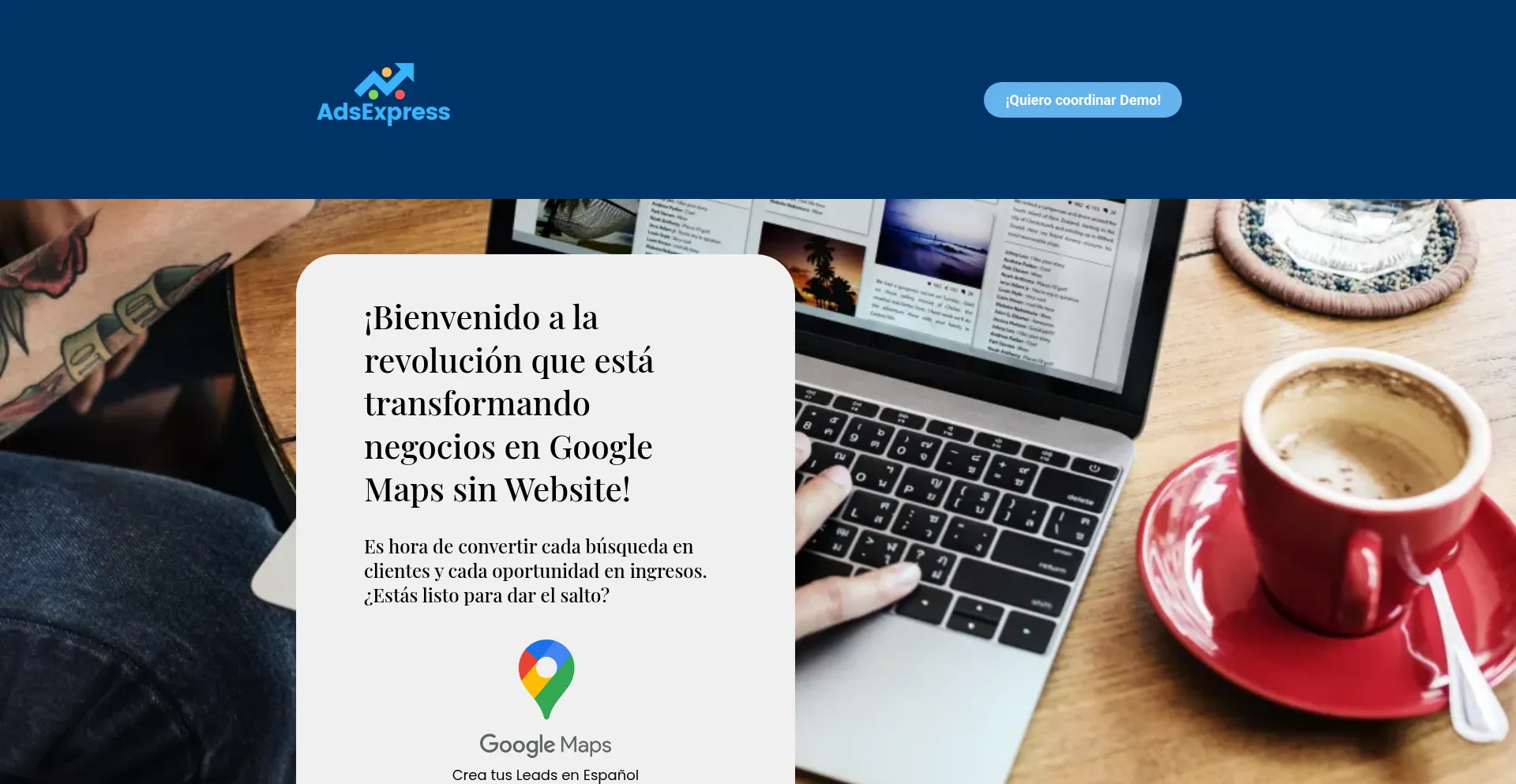 Website screenshot of Adsexpress.online