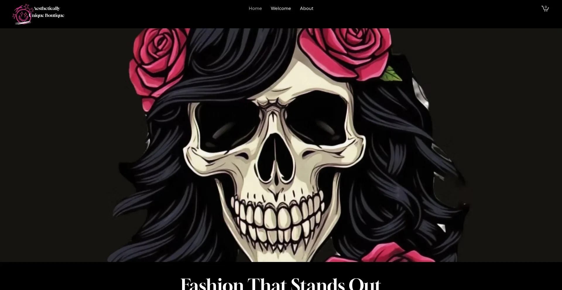 Aestheticallyuboutique.com Screenshot
