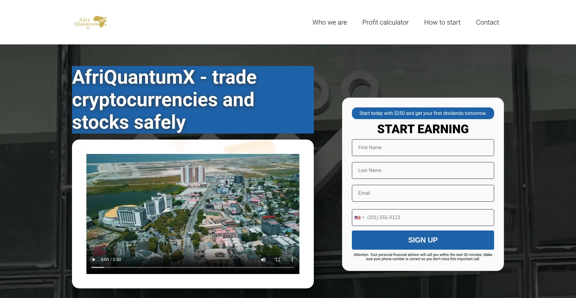 Ist Afriquantumx.com sicher und vertrauenswürdig?