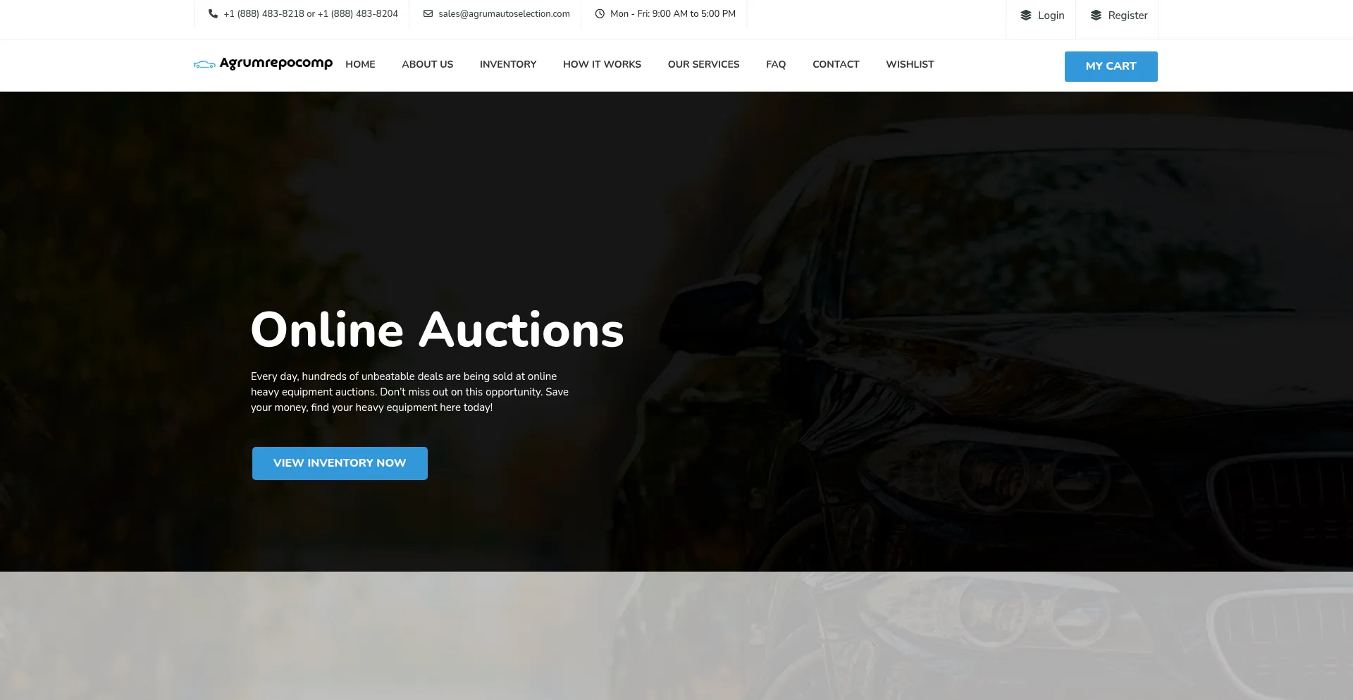 Website screenshot of Agrumautoselection.com