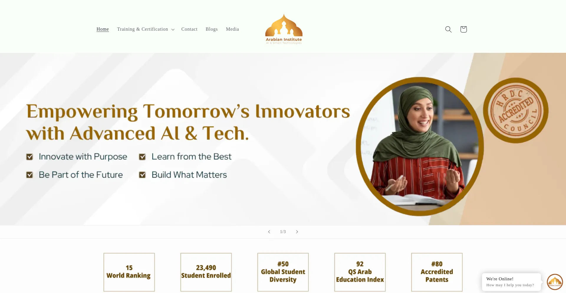 Website screenshot of Aiast.ae