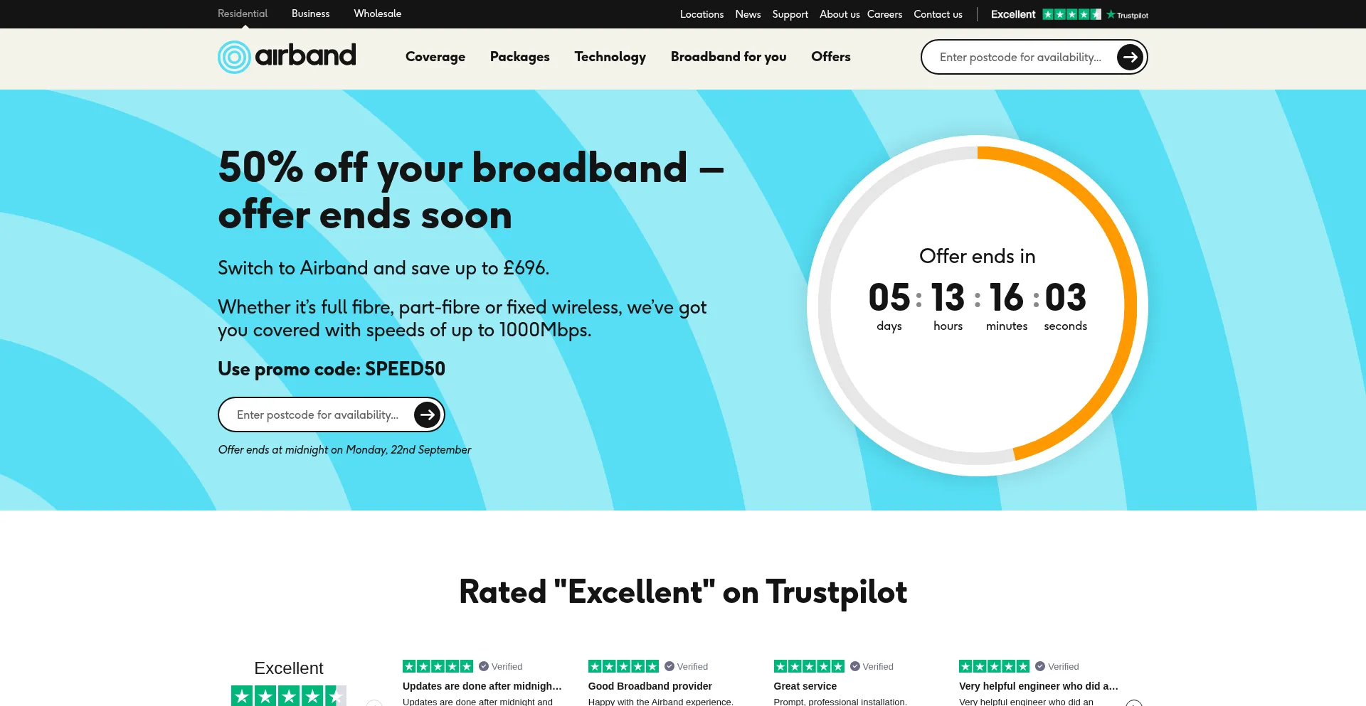 Ist Airband.co.uk sicher und vertrauenswürdig?