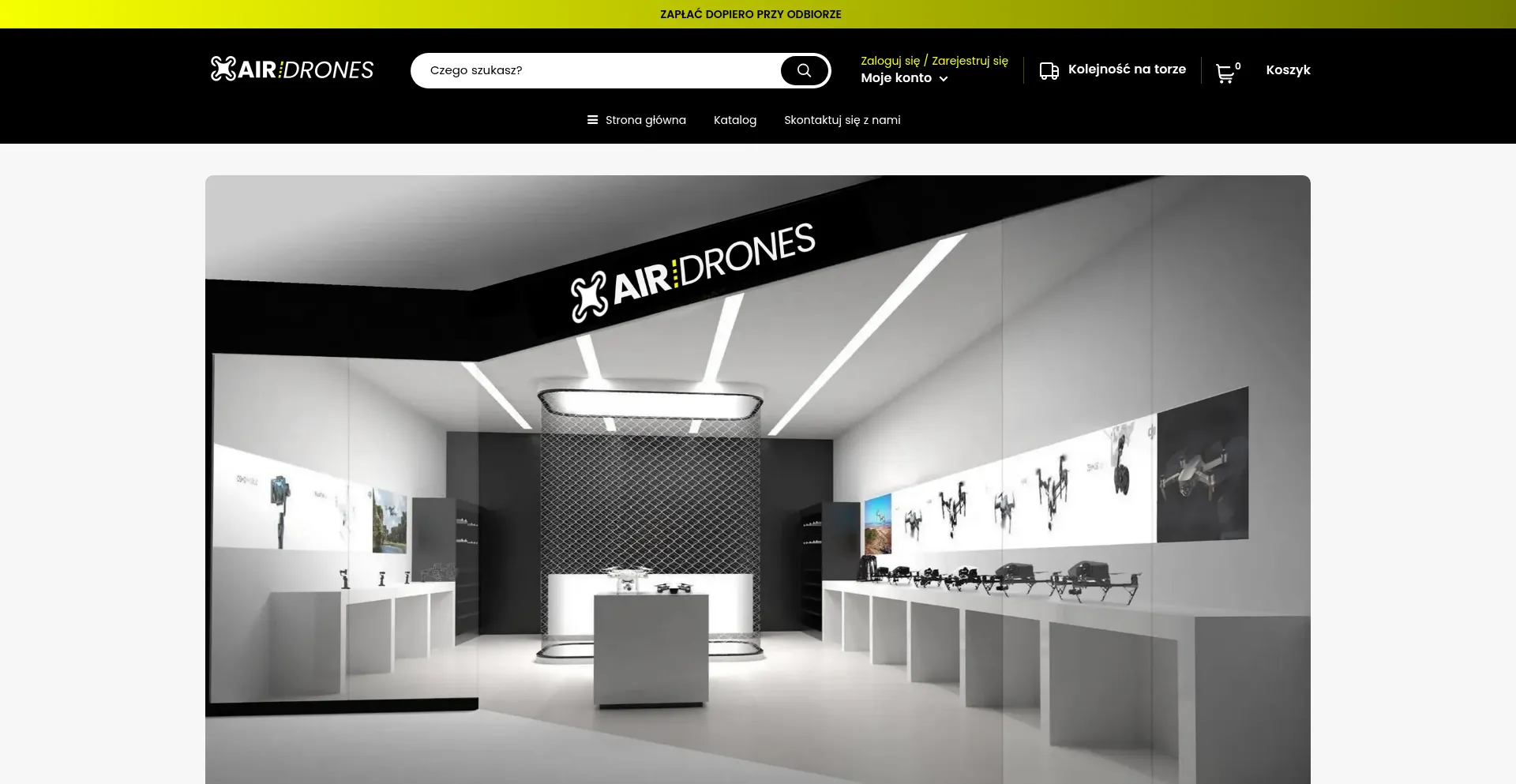 Website screenshot of Airdrones-pl.com