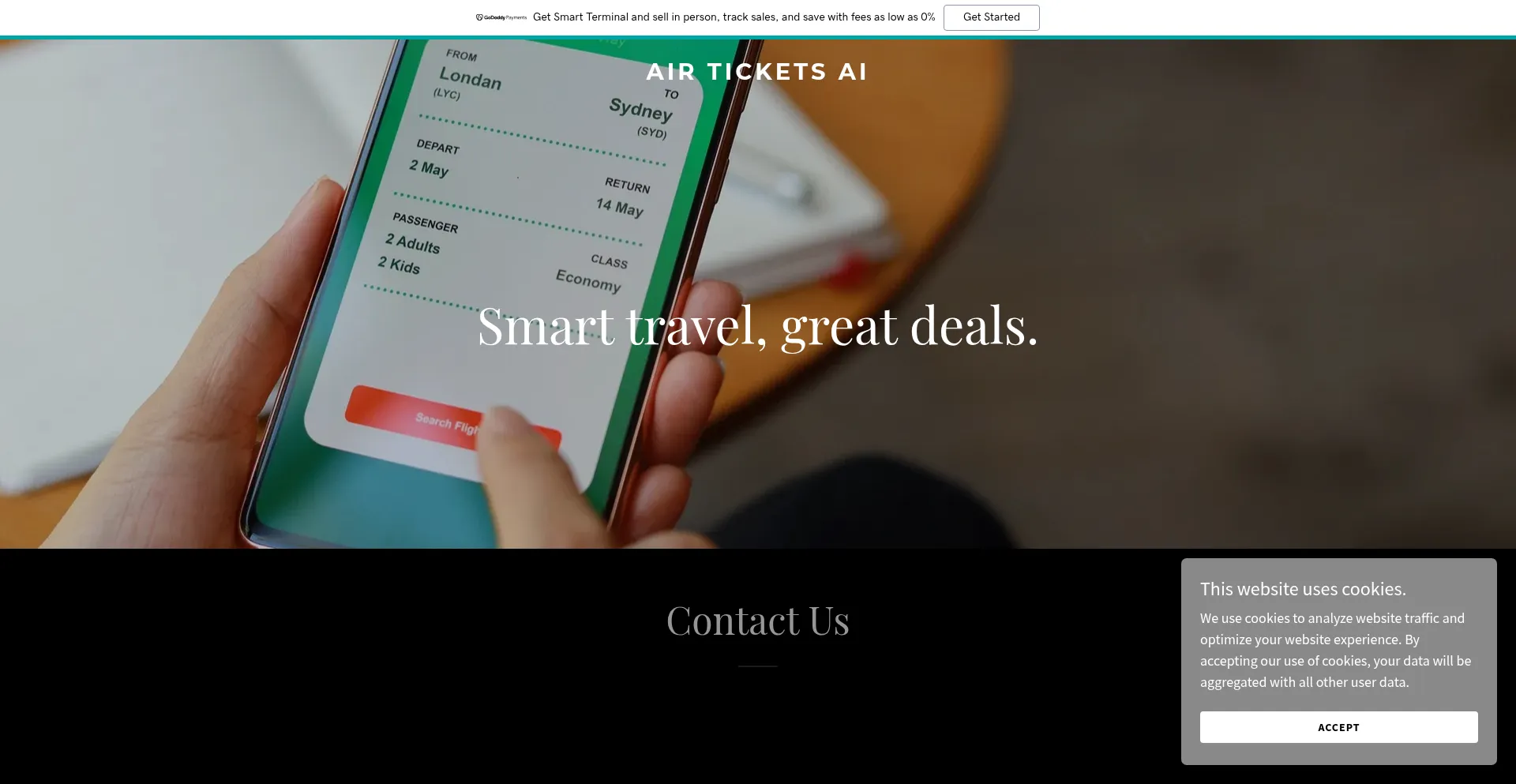 Airticketsai.com Screenshot