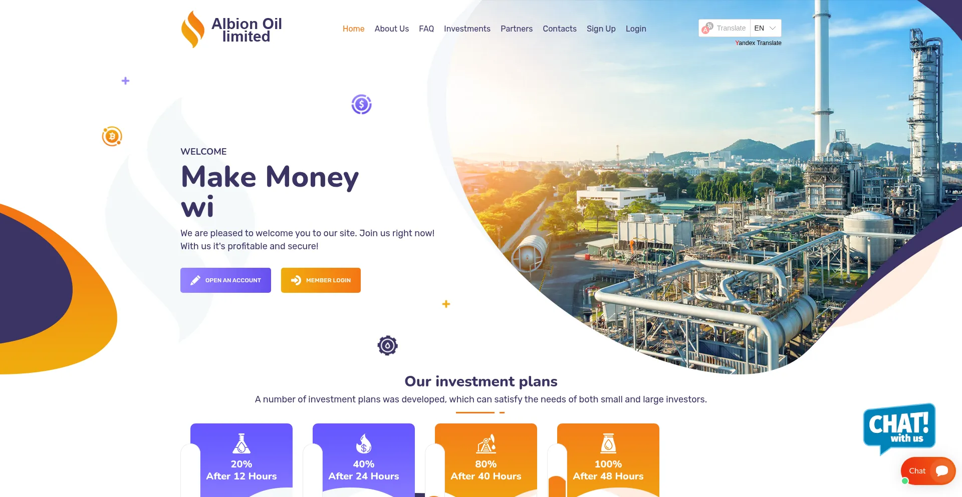 Albionoil-limited.net Screenshot