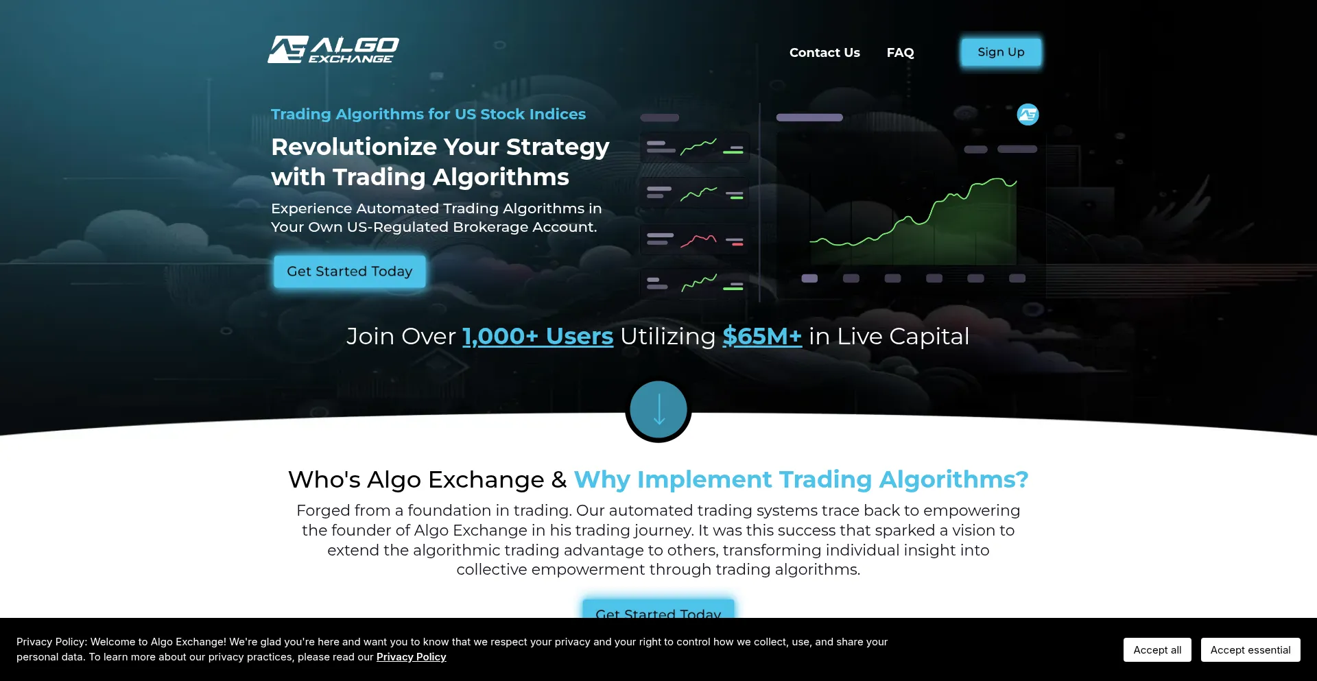 Algoexchange.com Screenshot