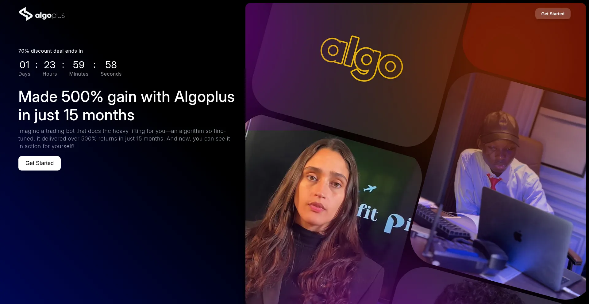 Algoplus.io Screenshot