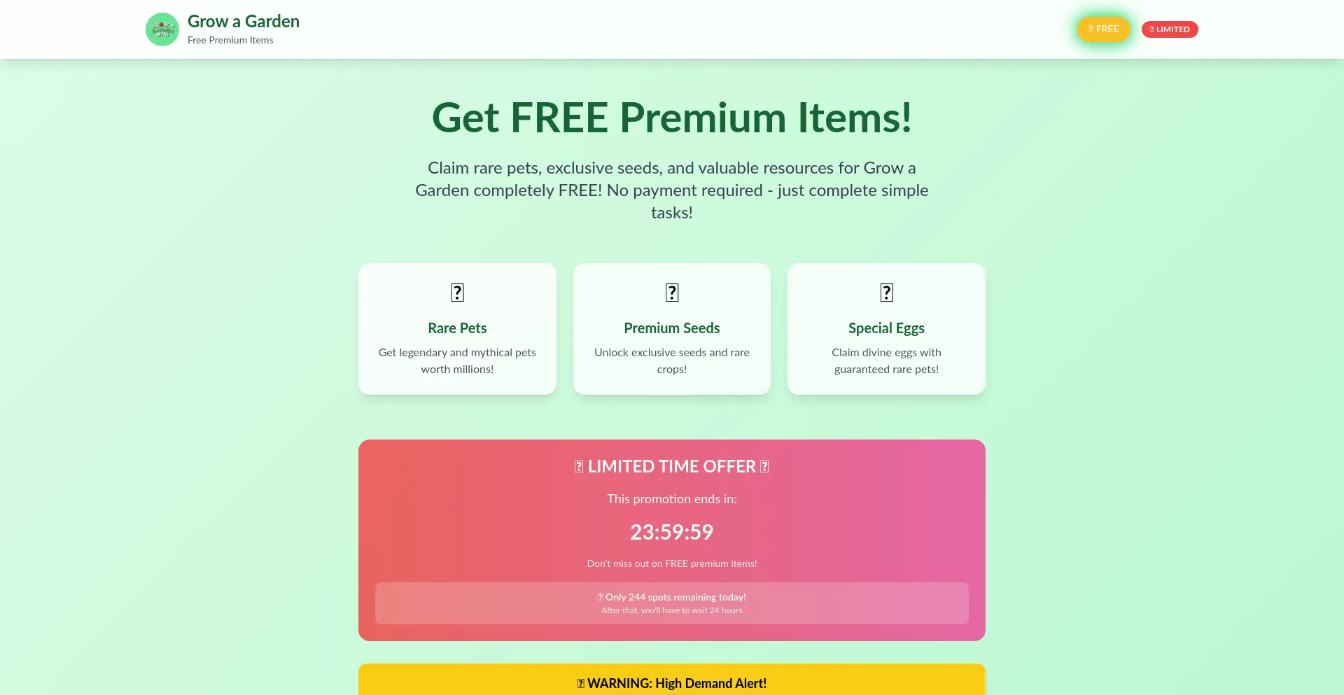 Website screenshot of Aliagg.top
