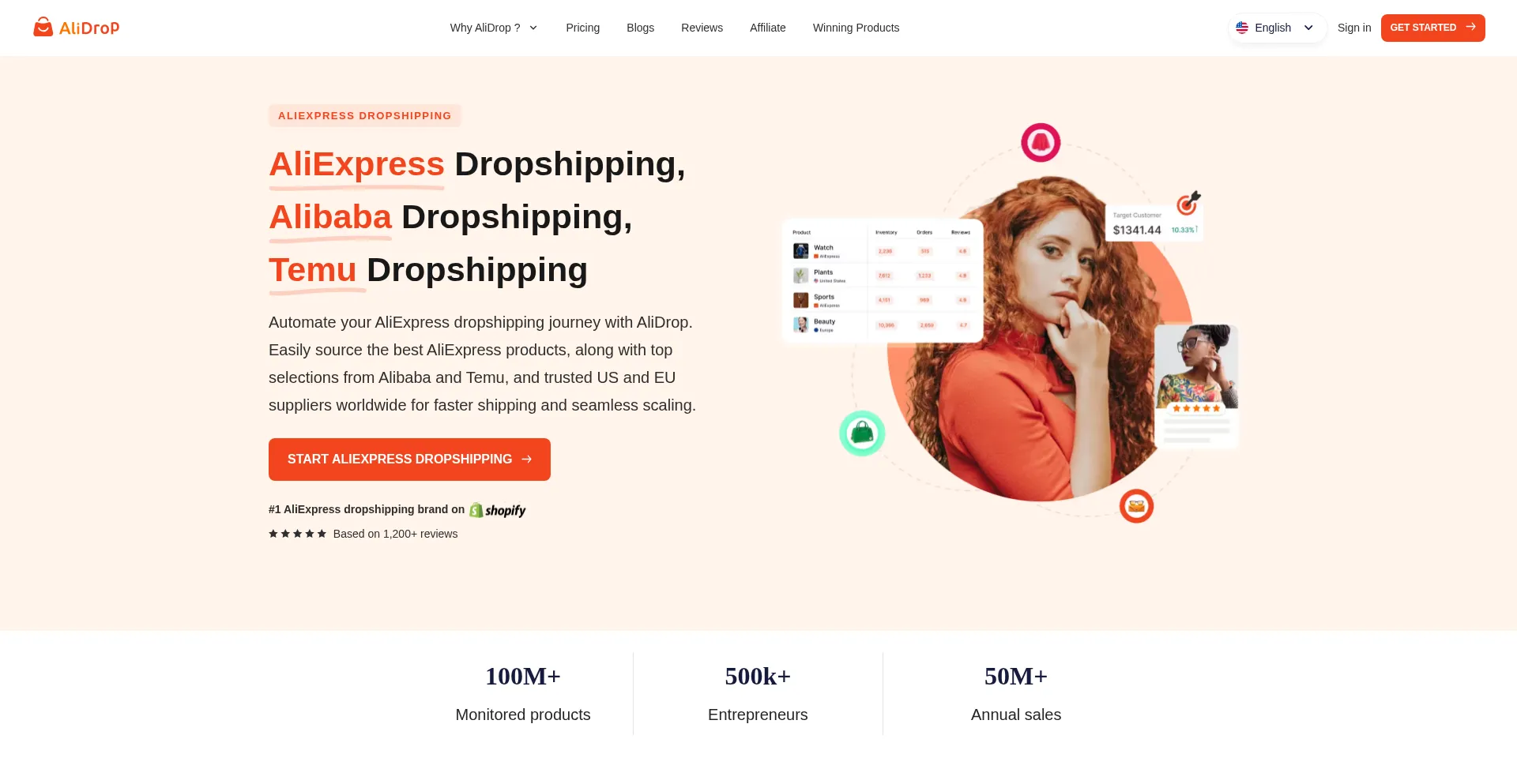 Alidrop.co Screenshot