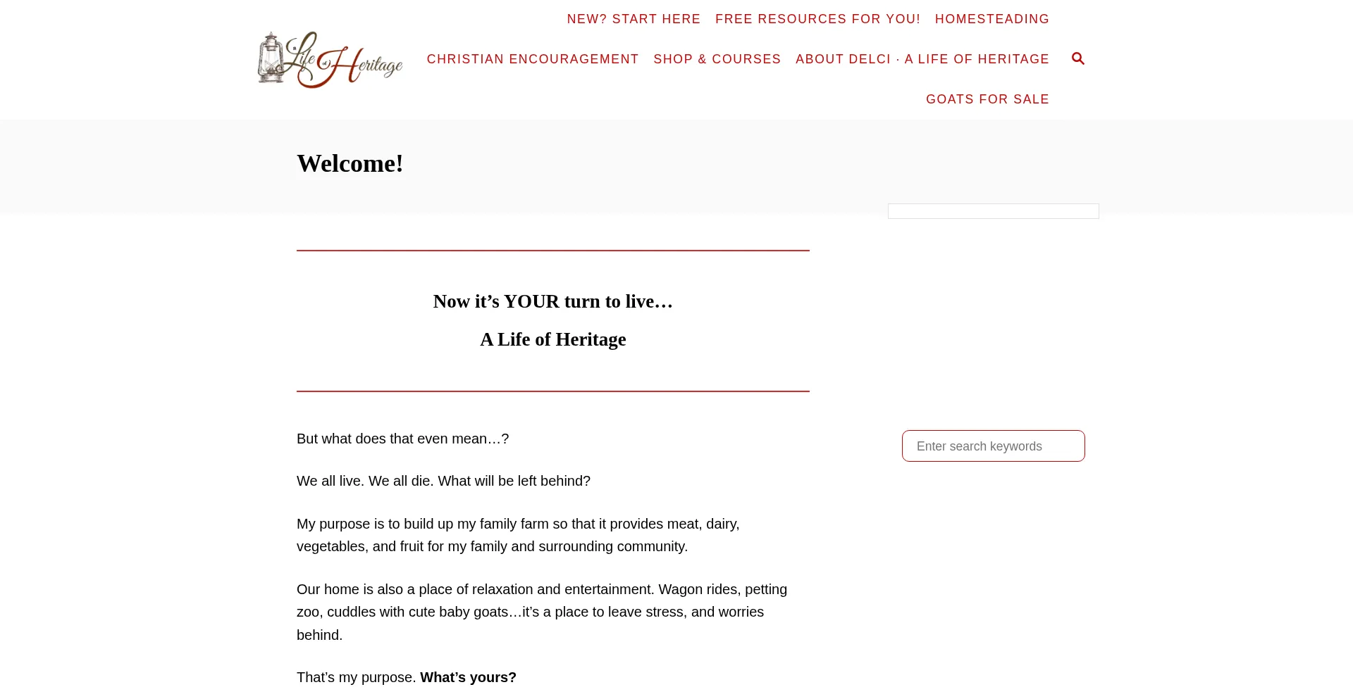 Alifeofheritage.com