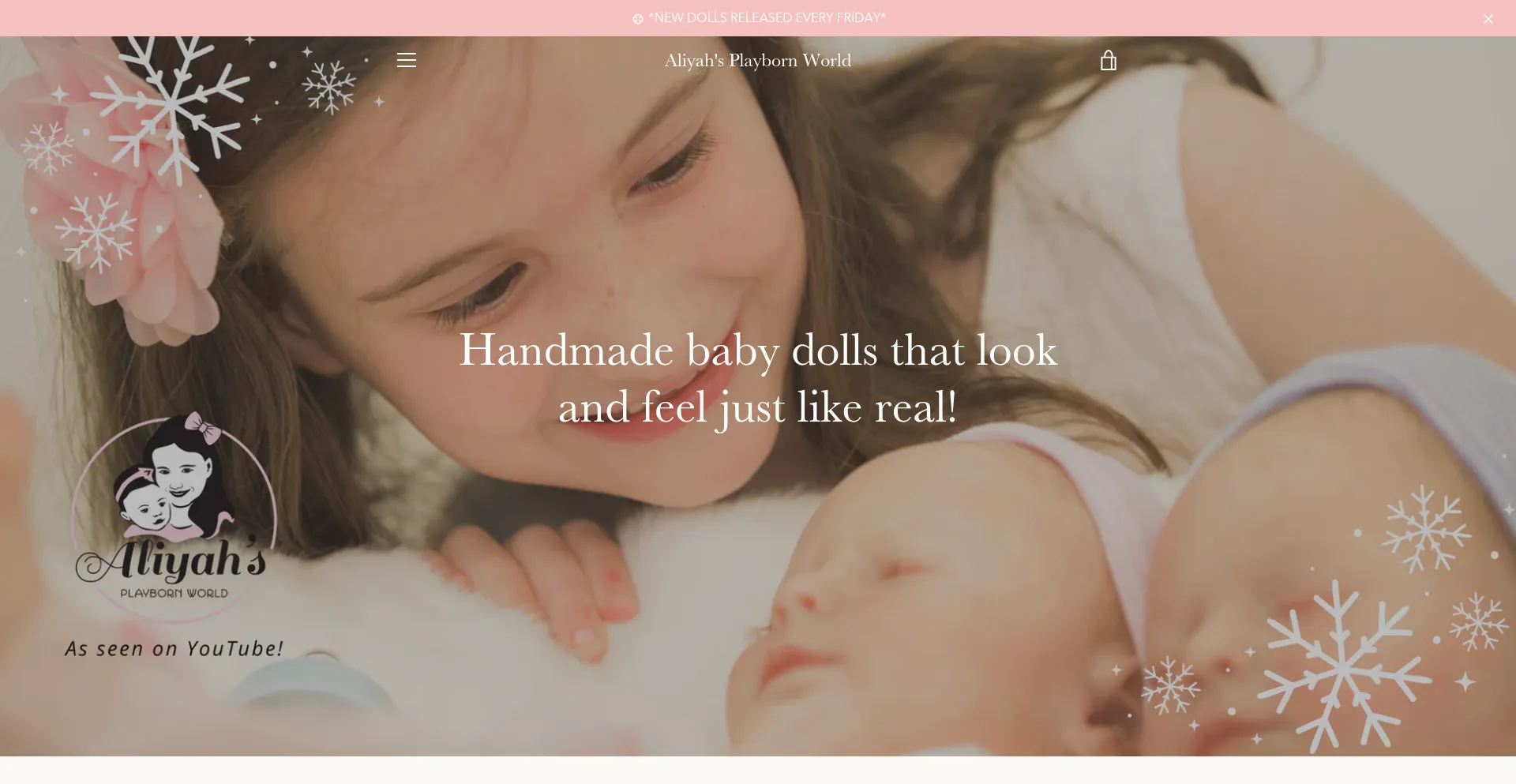 Website screenshot of Aliyahsplaybornworld.com