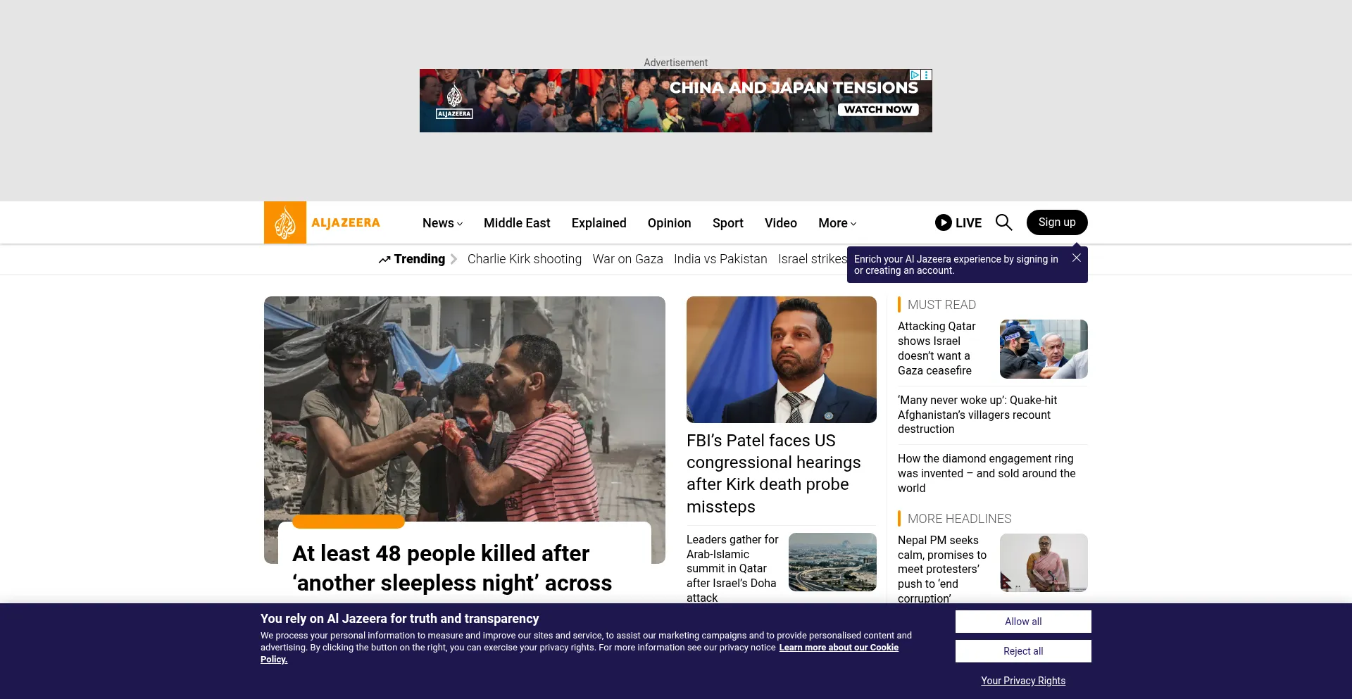 Ist Aljazeera.com sicher und vertrauenswürdig?