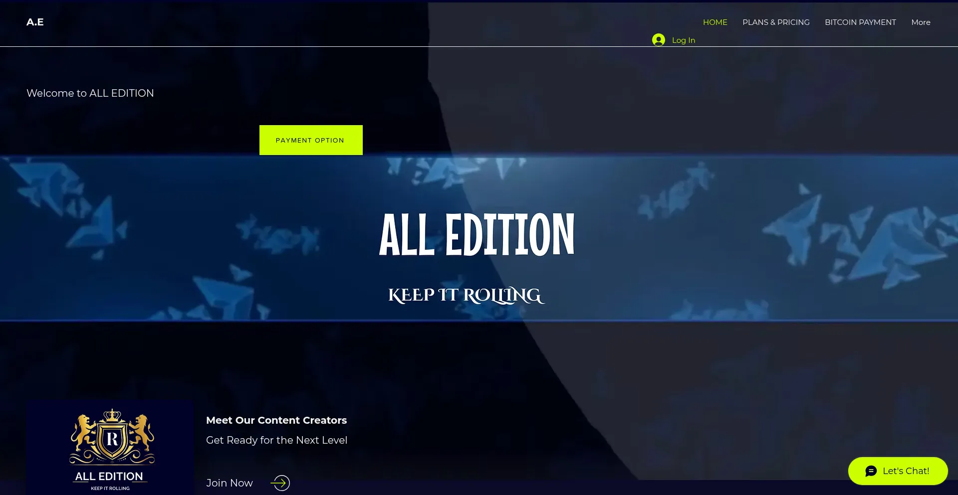 Website screenshot of All-edition.net