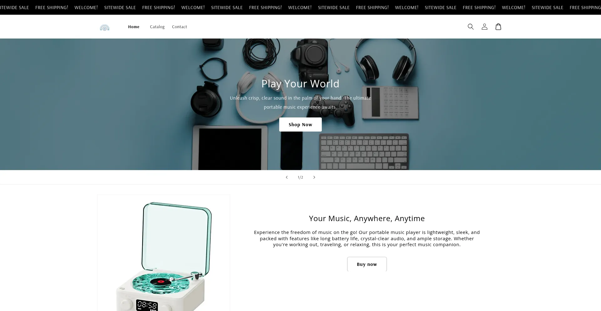 Website screenshot of Allandaround.store