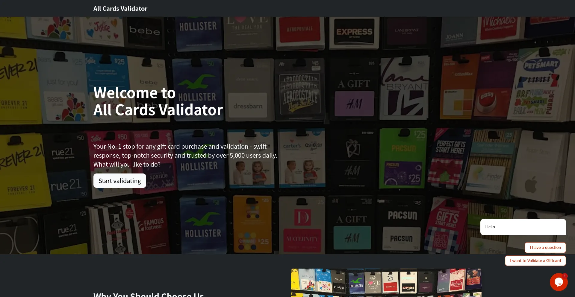 Allcardsvalidator.com