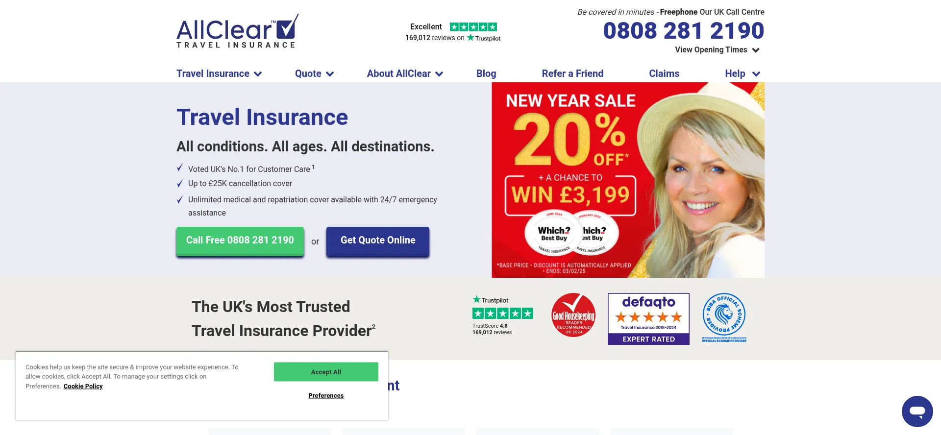 Ist Allcleartravel.co.uk sicher und vertrauenswürdig?
