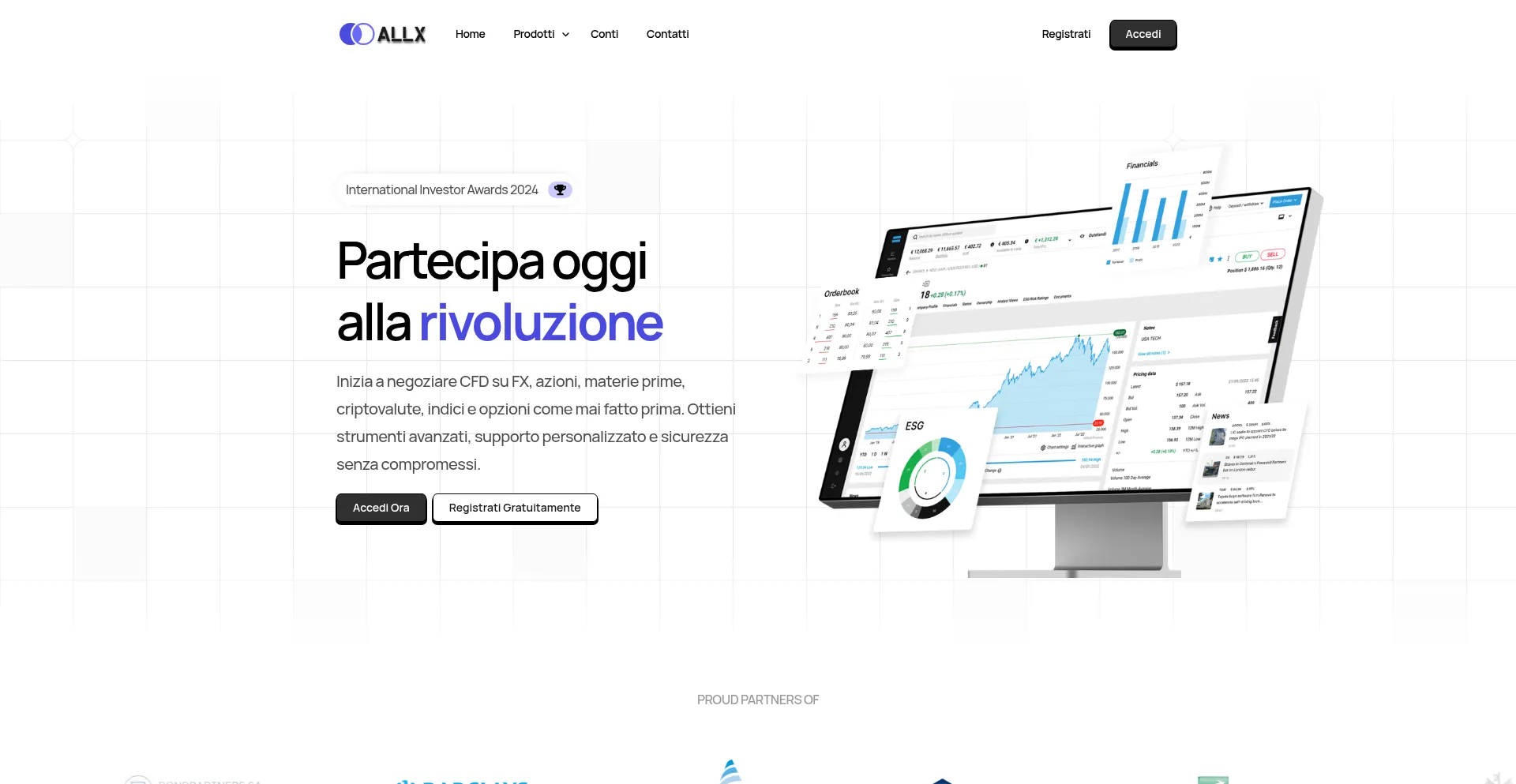 Website screenshot of Allxcapital.com