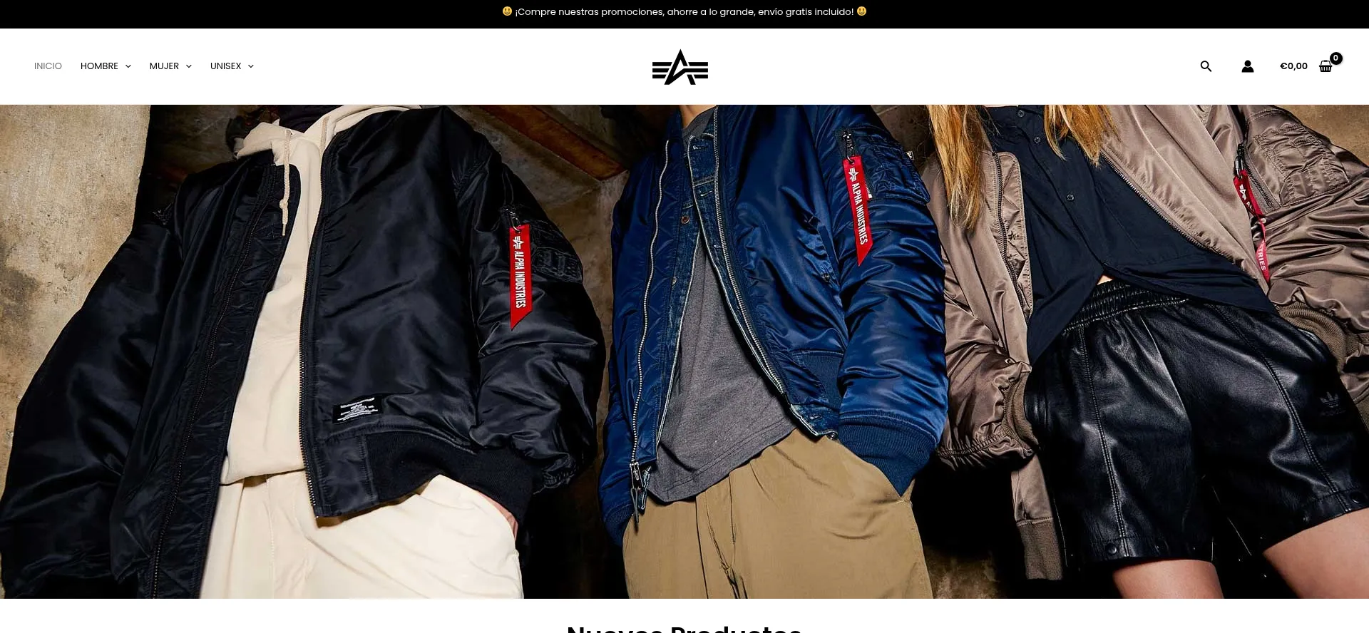 Website screenshot of Alphaindustriesspain.com