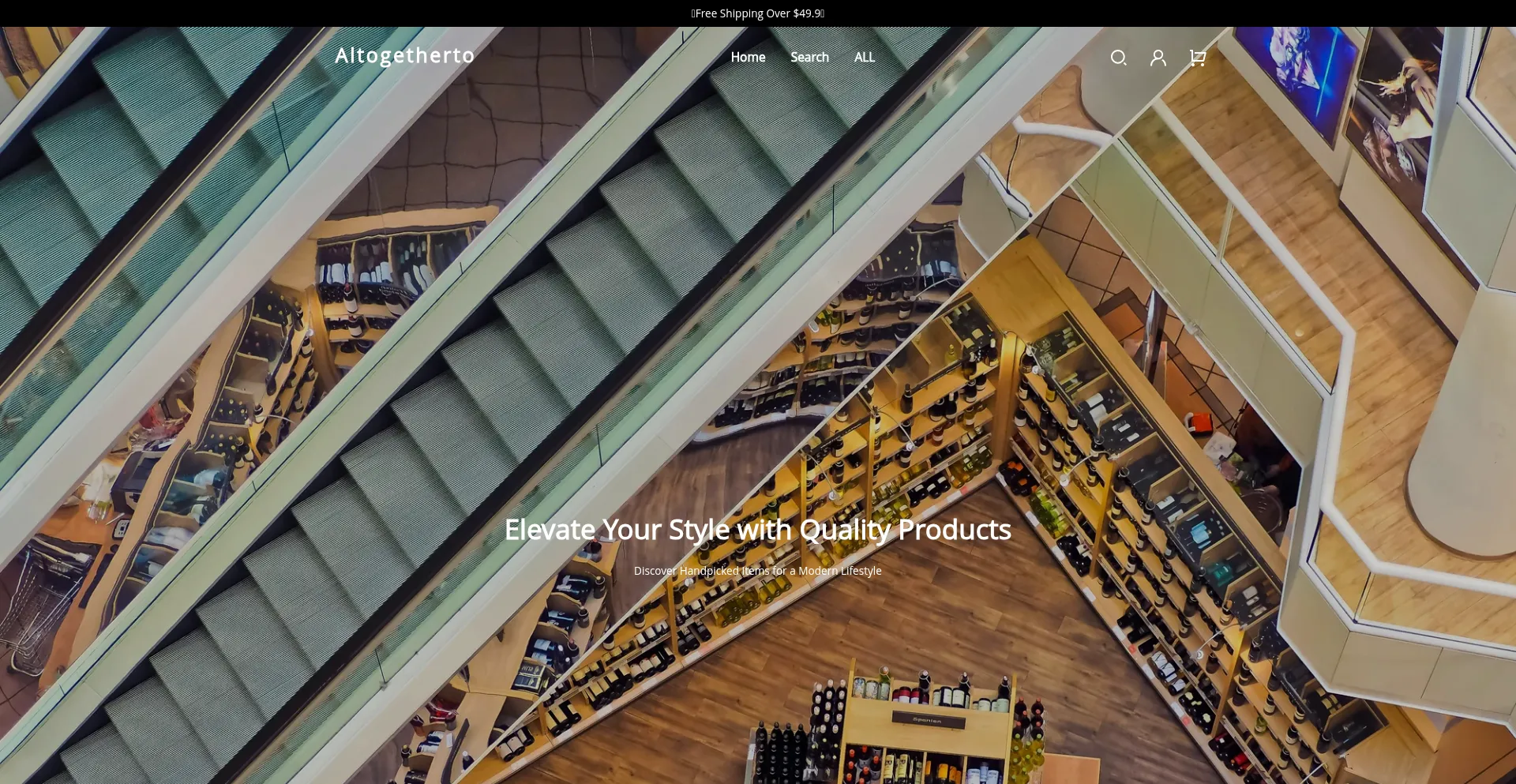 Website screenshot of Altogetherto.com