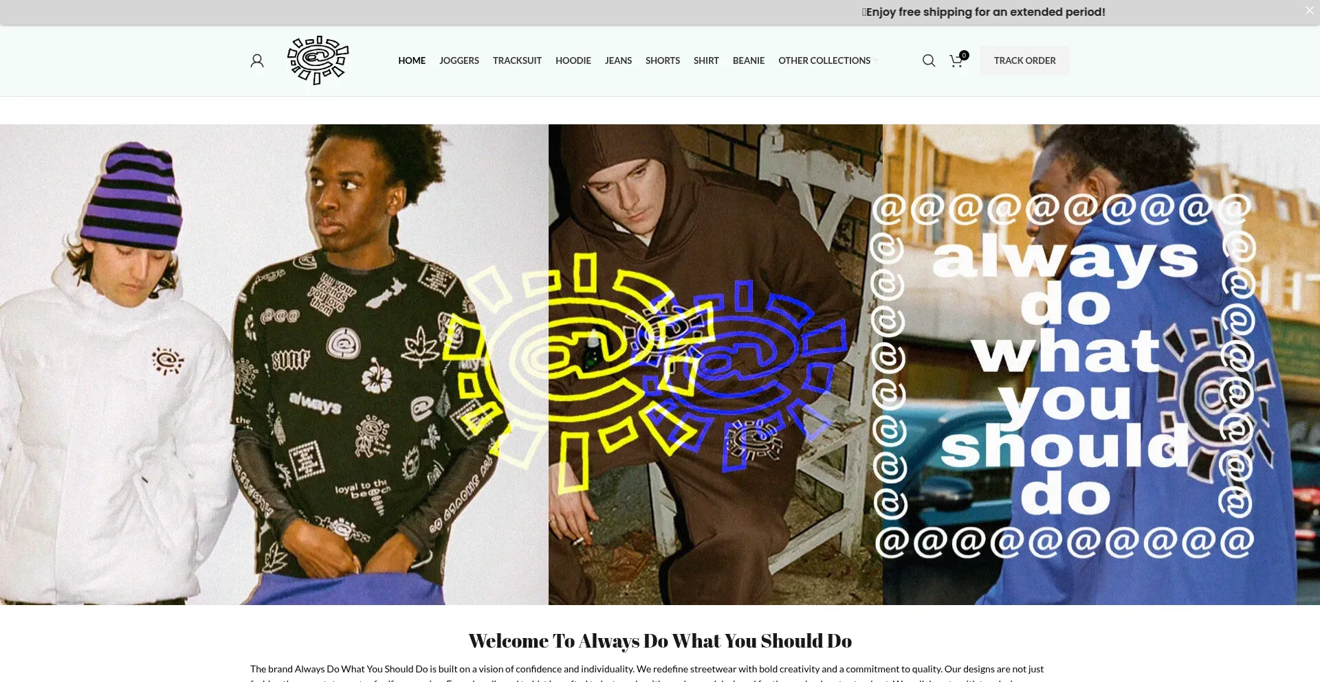 Website screenshot of Alwaysdowhatyoushoulddoo.com