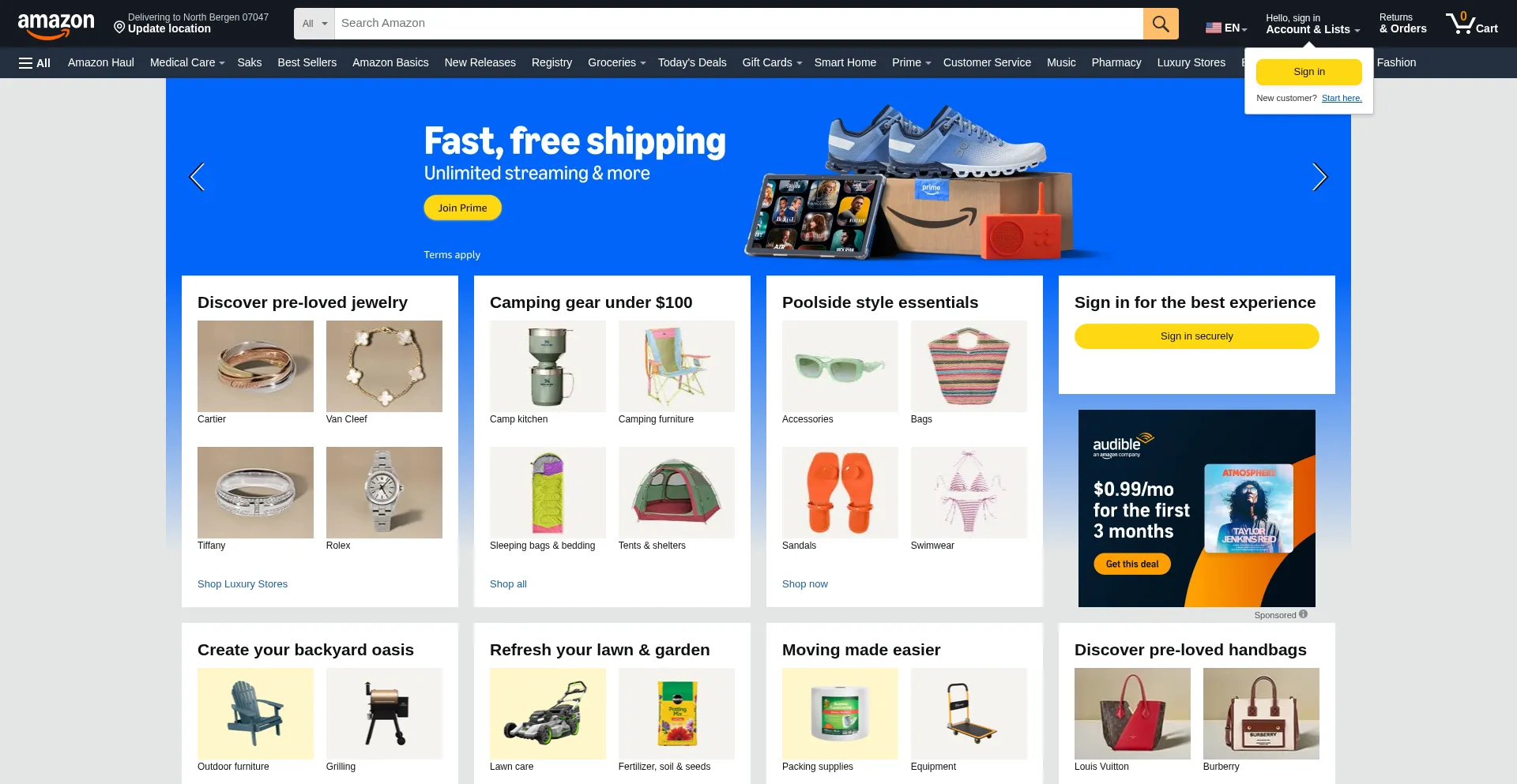 Website screenshot of Amazon-bot.com