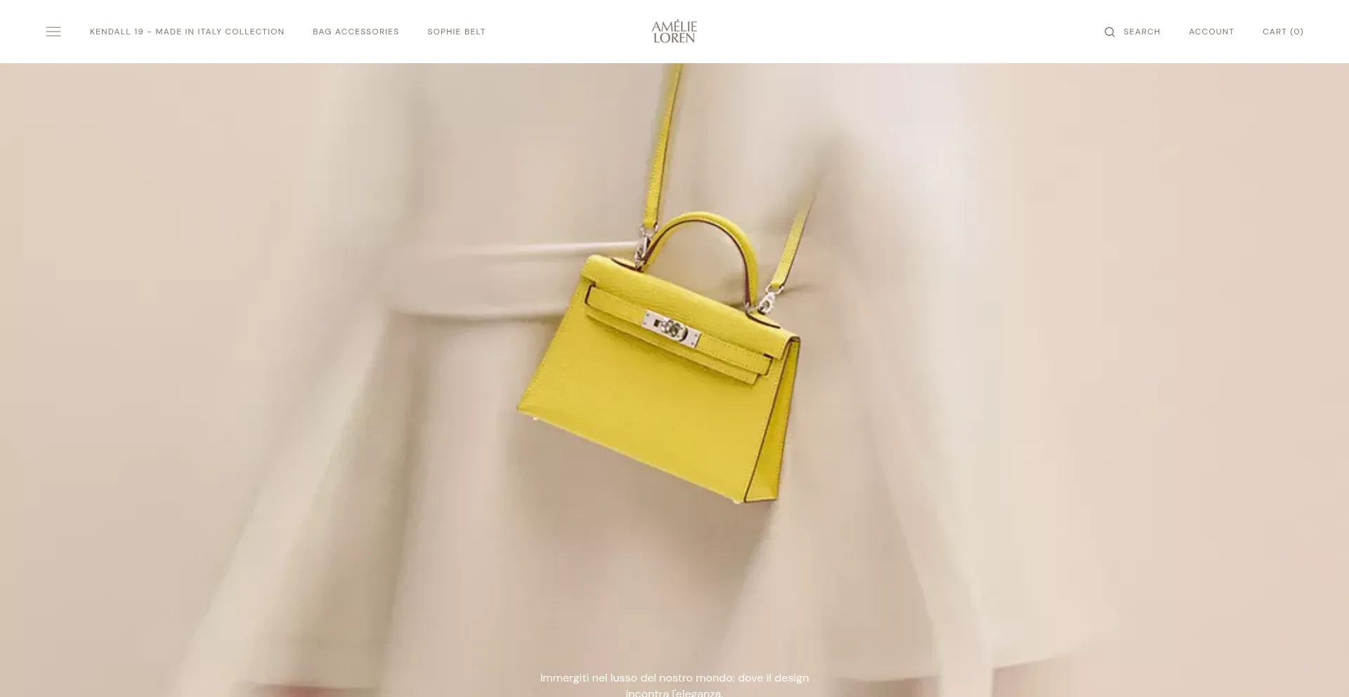 Website screenshot of Amelieboutiques.com