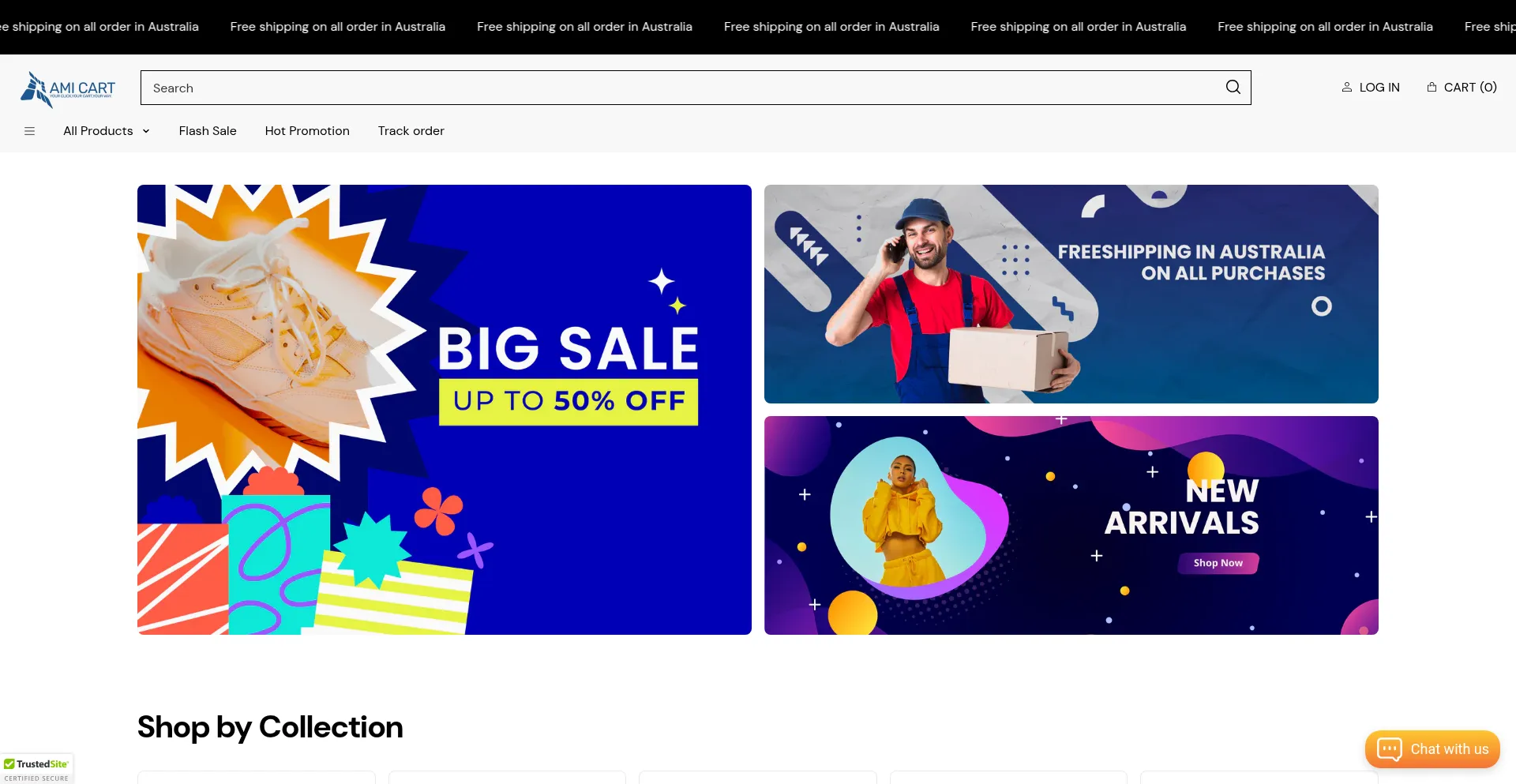 Amicart.com.au Screenshot