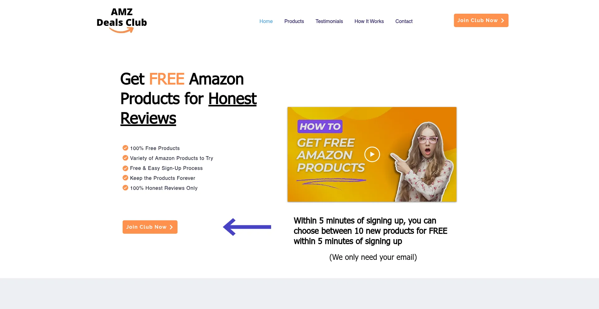 Amzdealsclub.com Screenshot