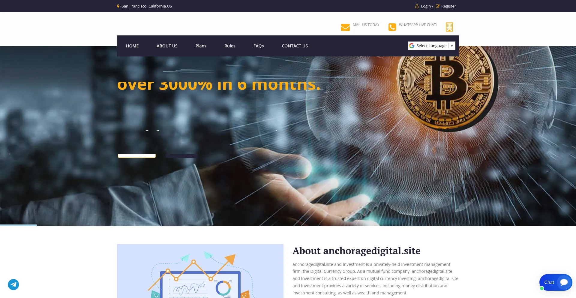 Website screenshot of Anchoragedigital.site